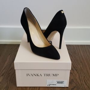 Ivanka Trump Kayden Heels - Black Suade